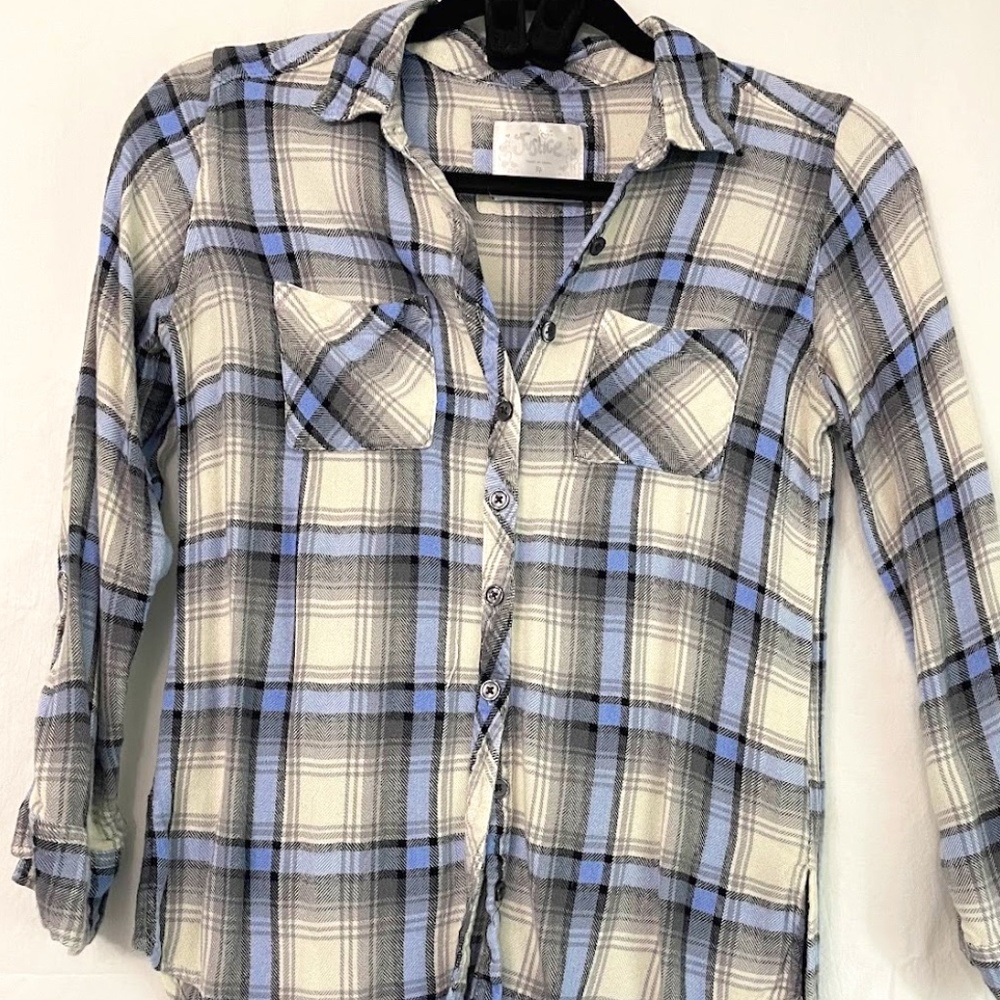 Blue and White Flannel